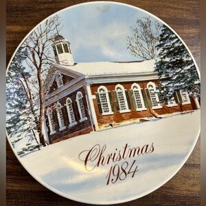 Smuckers 1984 Christmas Collector Plate Series